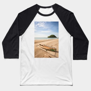 Small fishing boat at beach Baseball T-Shirt